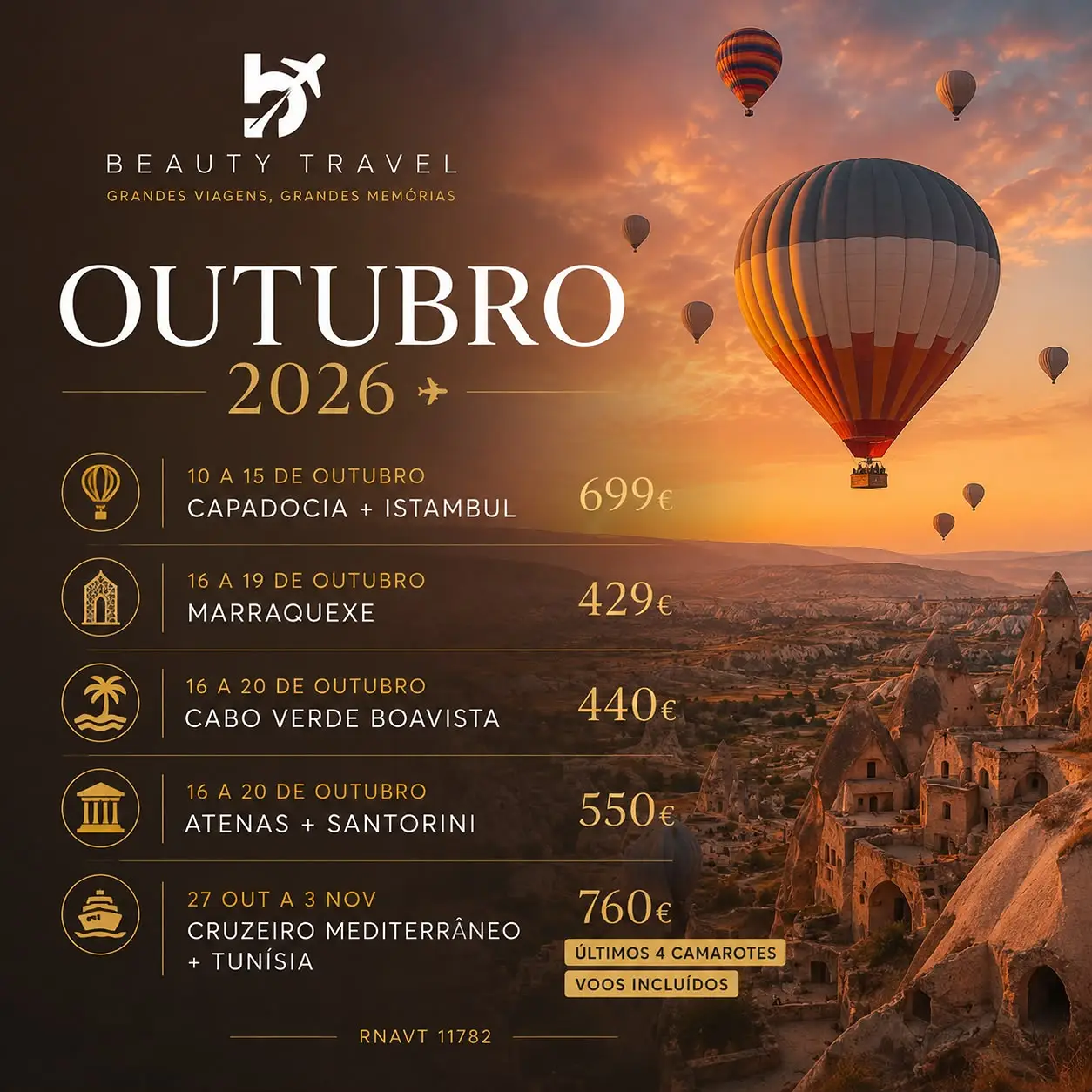 Grupo de viagens outubro 2026
